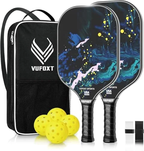 Pickleball Paddles Set of 4 — Blue 2Players